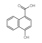 1-Naphthalenecarboxylicacid, 4-hydroxy- structure