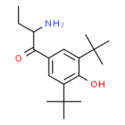 1-Butanone,2-amino-1-[3,5-bis(1,1-dimethylethyl)-4-hydroxyphenyl]- structure