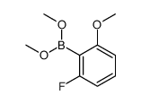 2-FLUORO-6-METHOXYPHENYLBORONIC ACID DIMETHYL ESTER structure