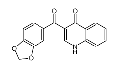 3-(1,3-benzodioxole-5-carbonyl)-1H-quinolin-4-one Structure