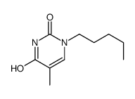 5-methyl-1-pentylpyrimidine-2,4-dione Structure