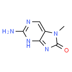 8H-Purin-8-one,2-amino-7,9-dihydro-7-methyl-(9CI)结构式