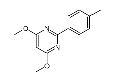 Pyrimidine, 4,6-dimethoxy-2-(4-methylphenyl)- (9CI) structure