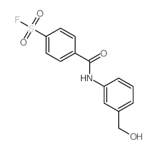 Benzenesulfonylfluoride, 4-[[[3-(hydroxymethyl)phenyl]amino]carbonyl]-结构式