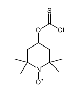 2,2,6,6-tetramethyl-1-oxyl-4-piperidyl chlorothionoformate结构式