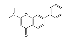 2-(dimethylamino)-7-phenylchromen-4-one Structure