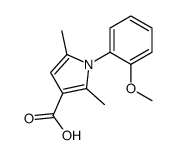 1-(2-METHOXY-PHENYL)-2,5-DIMETHYL-1H-PYRROLE-3-CARBOXYLIC ACID Structure