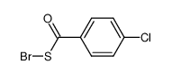 4-chlorobenzoylsulfenyl bromide结构式