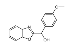 α-(2-benzoxazolyl)-4-methoxybenzyl alcohol结构式