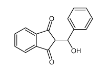 2-(α-hydroxy-benzyl)-indan-1,3-dione结构式