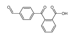 2-(4-formyl-benzoyl)-benzoic acid结构式