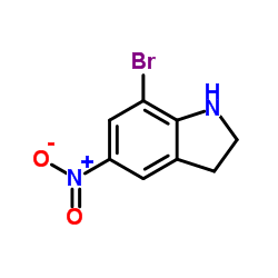 7-Bromo-5-nitroindoline structure