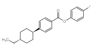 4’-反式-乙基环己基苯甲酸 3-氟苯酯结构式