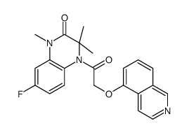 7-FLUORO-3,4-DIHYDRO-4-[(5-ISOQUINOLINYLOXY)ACETYL]-1,3,3-TRIMETHYL-2(1H)-QUINOXALINONE Structure