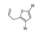 3,5-dibromo-2-prop-2-enylthiophene结构式