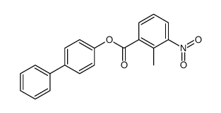 Benzoic acid, 2-methyl-3-nitro-, [1,1'-biphenyl]-4-yl ester Structure