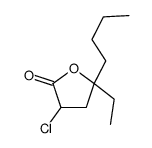 5-butyl-3-chloro-5-ethyloxolan-2-one结构式