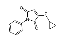 3-(cyclopropylamino)-1-phenylpyrrole-2,5-dione Structure