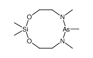 2,2,6,7,8-pentamethyl-1,3,6,8,7,2-dioxadiazarsasilecane结构式