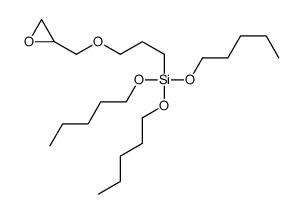 3-(oxiran-2-ylmethoxy)propyl-tripentoxysilane结构式