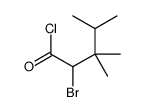 2-bromo-3,3,4-trimethylpentanoyl chloride结构式