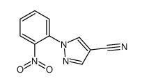 1-(2-硝基苯基)-1H -吡唑- 4 -腈结构式