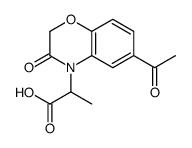 2-(6-acetyl-3-oxo-1,4-benzoxazin-4-yl)propanoic acid Structure