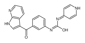 1-pyridin-4-yl-3-[3-(1H-pyrrolo[2,3-b]pyridine-3-carbonyl)phenyl]urea Structure