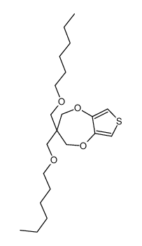 3,3-bis(hexoxymethyl)-2,4-dihydrothieno[3,4-b][1,4]dioxepine Structure