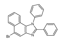 5-bromo-1,2-diphenylbenzo[e]benzimidazole结构式