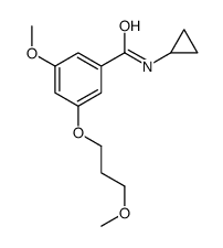 N-cyclopropyl-3-methoxy-5-(3-methoxypropoxy)benzamide Structure