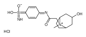 2-(3-hydroxy-8-methyl-8-azoniabicyclo[3.2.1]octan-8-yl)-N-(4-sulfamoylphenyl)acetamide,chloride Structure