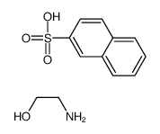 naphthalene-2-sulphonic acid, compound with 2-aminoethanol (1:1) structure