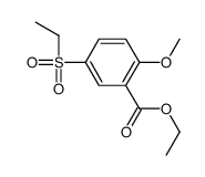ethyl 5-(ethylsulphonyl)-o-anisate Structure