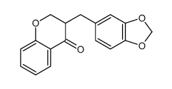 3-(1,3-benzodioxol-5-ylmethyl)-2,3-dihydrochromen-4-one Structure