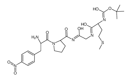 N-(tert-butoxycarbonyl)-D-methionylglycyl-4-nitro-3-phenyl-L-alanyl-L-prolinamide picture