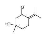 5-hydroxy-5-methyl-2-(1-methylethylidene)cyclohexanone Structure