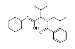 Benzamide, N-[1-[(cyclohexylamino)carbonyl]-2-methylpropyl]-N-propyl- (9CI) structure