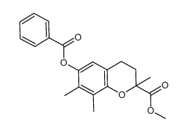 methyl 2,7,8-trimethyl-6-benzoyloxychroman-2-carboxylate Structure