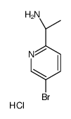 (R)-1-(5-Bromopyridin-2-yl)ethanamine hydrochloride structure