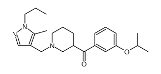 Methanone, [3-(1-methylethoxy)phenyl][1-[(5-methyl-1-propyl-1H-pyrazol-4-yl)methyl]-3-piperidinyl] Structure