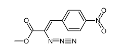 methyl 2-azido-3-(4-nitrophenyl)acrylate Structure