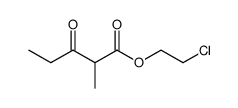 2-methyl-3-oxo-valeric acid-(2-chloro-ethyl ester)结构式