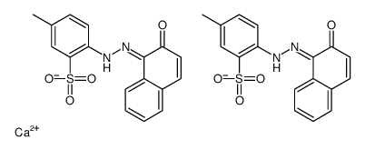 calcium 2-[(2-hydroxy-1-naphthyl)azo]-5-methylbenzenesulphonate structure