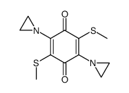 2,5-bis-aziridin-1-yl-3,6-bis-methylsulfanyl-[1,4]benzoquinone结构式