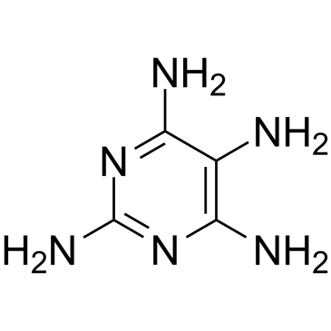 2,4,5,6-Tetraaminopyrimidine Structure