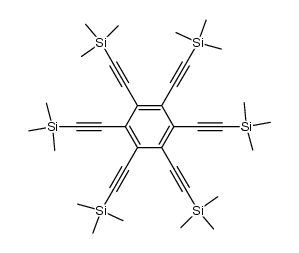 hexakis((trimethylsilyl)ethynyl)benzene Structure