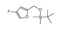 [(4-Fluoro-2-furyl)methoxy](dimethyl)(2-methyl-2-propanyl)silane结构式