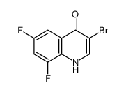 3-Bromo-6,8-difluoro-4-hydroxyquinoline structure