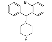 1-(2-bromo-benzhydryl)-piperazine Structure